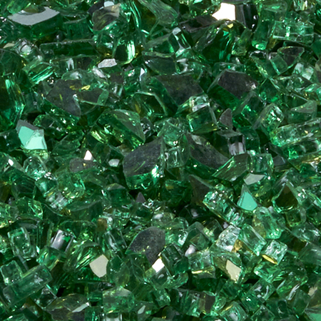 GENERIC Duluth Forge 1/4 In. Premium Reflective Emerald Fire Glass - 10 Lb. B 14REMGM